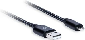 AQ Premium PC64010 1 m Blanc-Noir Câble USB Salut-Fi
