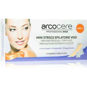 Arcocere Professional Wax Bandes de cire pour l'épilation visage pour femme 10 pcs