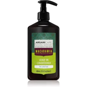Arganicare Macadamia après-shampoing lissant sans rinçage pour cheveux bouclés 400 ml