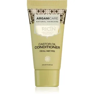 Arganicare Ricin après-shampoing hydratant et nourrissant pour stimuler la repousse des cheveux pour tous types de cheveux 50 ml