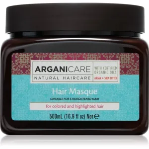 Arganicare Argan Oil & Shea Butter Hair Masque masque hydratant en profondeur pour cheveux colorés 500 ml