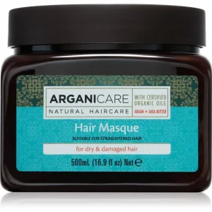 Arganicare Argan Oil & Shea Butter Hair Masque masque hydratant nourrissant pour cheveux secs et abîmés 500 ml