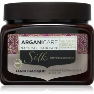 Arganicare Silk Protein Fortifying Mask masque hydratant cheveux avec protéines 500 ml