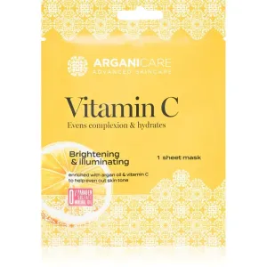 Arganicare Vitamin C Sheet Mask masque tissu illuminateur à la vitamine C 1 pcs
