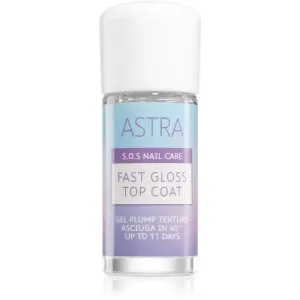 Astra Make-up S.O.S Nail Care Fast Gloss Top Coat vernis de protection brillance intense et une protection parfaite 12 ml