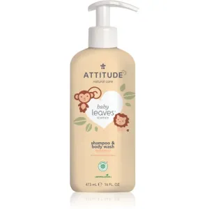 Attitude Baby Leaves Pear Nectar gel de douche et shampoing 2 en 1 pour enfant 473 ml