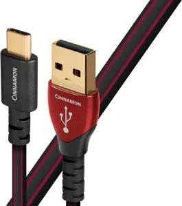 AudioQuest Cinnamon 1,5 m Noir-Rouge Câble USB Salut-Fi #678693