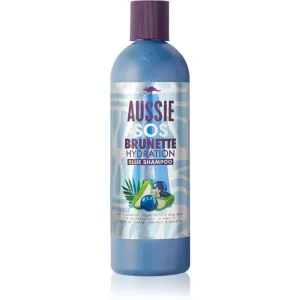 Aussie Brunette Blue Shampoo shampoing hydratant pour cheveux foncés 290 ml