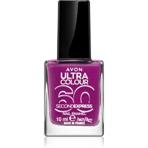 Avon Ultra Colour 60 Second Express vernis à ongles à séchage rapide teinte Grape Escape 10 ml