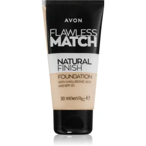 Avon Flawless Match Natural Finish fond de teint hydratant SPF 20 teinte 120N Porcelain 30 ml