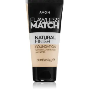 Avon Flawless Match Natural Finish fond de teint hydratant SPF 20 teinte 130N Alabaster 30 ml