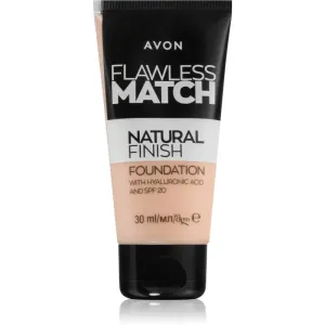 Avon Flawless Match Natural Finish fond de teint hydratant SPF 20 teinte 145P Ivory Pink 30 ml