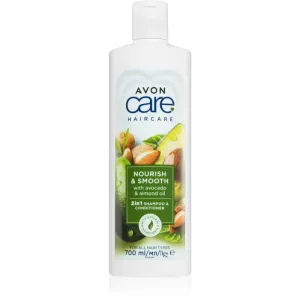 Avon Care Nourish & Smooth shampoing et après-shampoing 2 en 1 effet nourrissant 700 ml