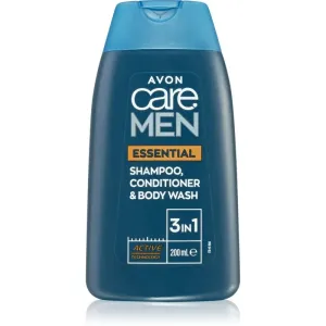 Avon Care Men Essential 3 en 1 : shampoing, après-shampoing et gel douche 200 ml