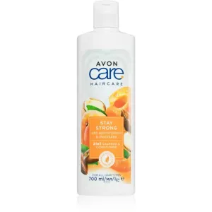 Avon Care Stay Strong shampoing et après-shampoing 2 en 1 pour cheveux cassants et stressés 700 ml