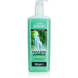 Avon Senses Amazon Jungle gel de douche corps et cheveux pour homme 720 ml