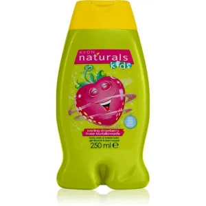 Avon Naturals Kids Swirling Strawberry bain moussant et gel douche 2 en 1 pour enfant 250 ml