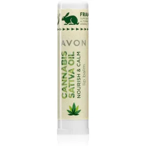 Avon Cannabis Sativa Oil Nourish & Calm baume à lèvres à l'huile de chanvre 4,5 g