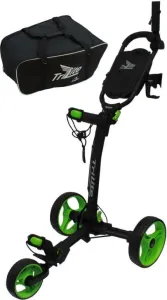 Axglo TriLite 3-Wheel Trolley SET Black/Green Chariot de golf manuel