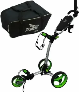 Axglo TriLite SET Grey/Green Chariot de golf manuel