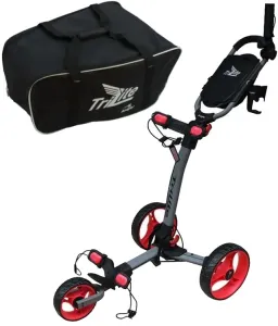 Axglo TriLite SET Grey/Red Chariot de golf manuel