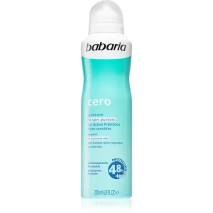 Babaria Deodorant Cero spray anti-transpirant pour peaux sensibles 200 ml