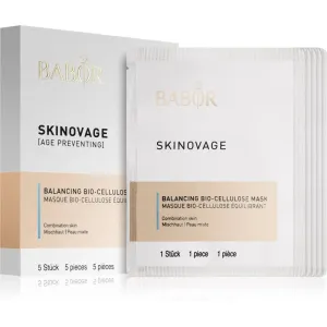 BABOR Skinovage Balancing Bio-Cellulose Mask ensemble de masque en tissu 5 pcs