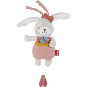BABY FEHN fehnNATUR Musical Rabbit jouet contrasté à suspendre avec mélodie 1 pcs