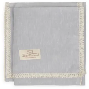 Babymatex Linen couverture pour enfant Grey 75x100 cm