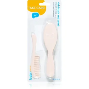 BabyOno Take Care Hairbrush and Comb IV brosse à cheveux pour enfant Pink 2 pcs