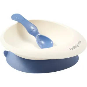 BabyOno Be Active Bowl with a Spoon service de table Blue 6 m+ 1 pcs