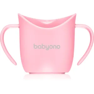 BabyOno Be Active Ergonomic Training Cup tasse d’apprentissage avec supports Pink 6 m+ 120 ml