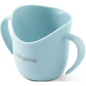BabyOno Be Active Flow Ergonomic Training Cup tasse avec supports Light Blue 120 ml