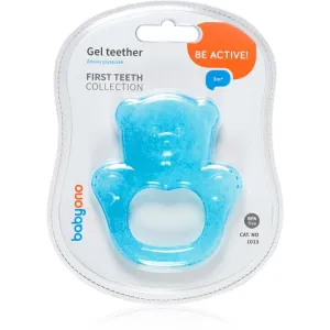 BabyOno Be Active Gel Teether jouet de dentition Blue Bear 1 pcs