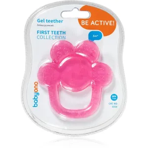 BabyOno Be Active Gel Teether jouet de dentition Pink Flower 1 pcs