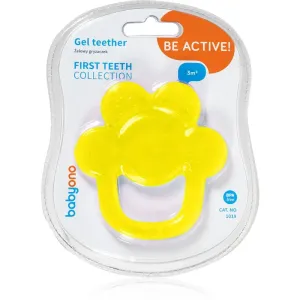 BabyOno Be Active Gel Teether jouet de dentition Yellow Flower 1 pcs