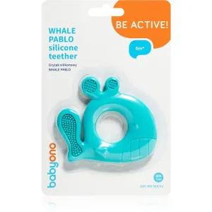 BabyOno Be Active jouet de dentition 6m+ Whale Pablo Blue 1 pcs