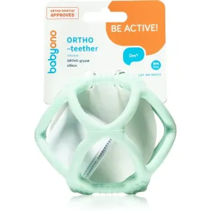 BabyOno Be Active Ortho jouet de dentition sans PBA 0 m+ mint 1 pcs
