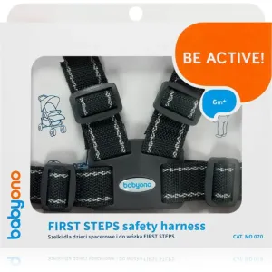BabyOno Be Active Safety Harness First Steps accessoires cheveux pour enfant Black 6 m+ 1 pcs