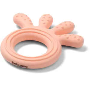 BabyOno Be Active Silicone Teether Octopus jouet de dentition Pink 1 pcs