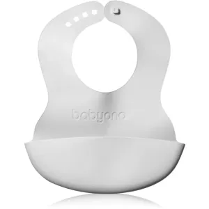 BabyOno Be Active Soft Bib with Adjustable Lock bavoir Grey 6 m+ 1 pcs