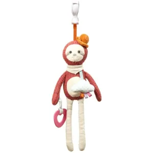 BabyOno Have Fun Pram Hanging Toy with Teether jouet contrasté à suspendre avec anneau de dentition Sloth Leon 1 pcs
