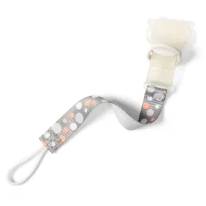 BabyOno Pacifier Holder attache tétine pour bébé Grey/Orange 1 pcs