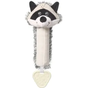 BabyOno Squeaky Toy with Teether jouet sonore avec anneau de dentition Racoon Rocky 1 pcs