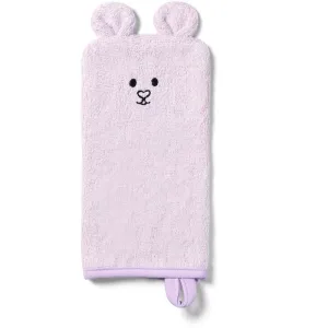 BabyOno Washcloth Natural Bamboo gant de toilette Pink 25x12 cm 1 pcs