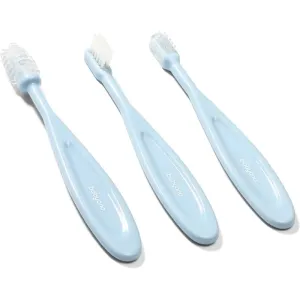 BabyOno Toothbrush brosse à dents pour enfants Blue 3 pcs