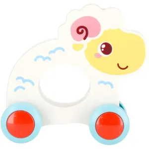 Bam-Bam Toy on Wheels jouet à tirer 18m+ Sheep 1 pcs