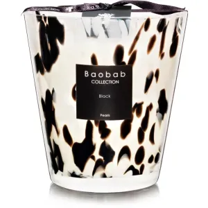 Baobab Collection Pearls Black bougie parfumée 16 cm