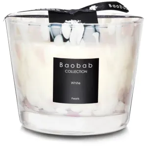 Baobab Collection Pearls White bougie parfumée 10 cm