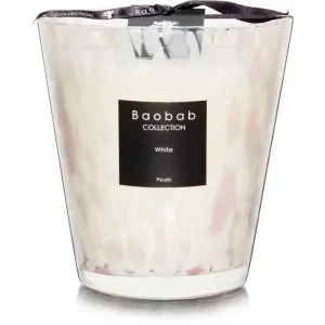 Baobab Collection Pearls White bougie parfumée 16 cm
